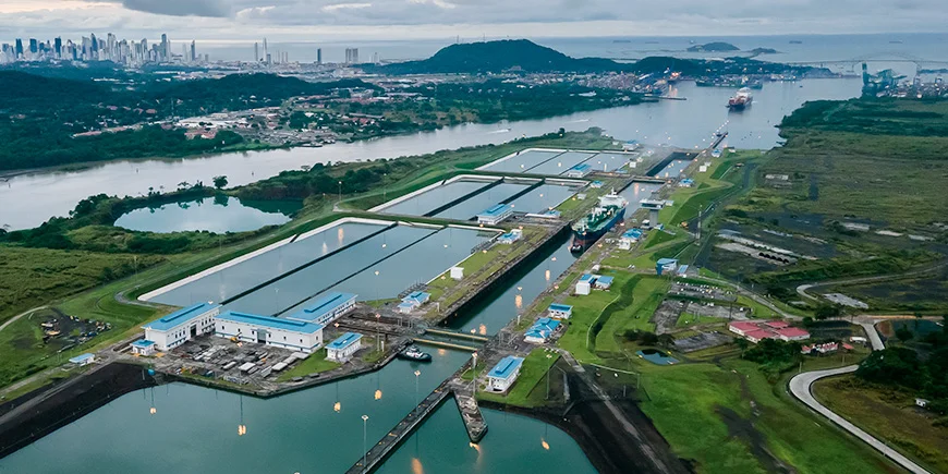 Überblick über das Schleusensystem des Panamakanals