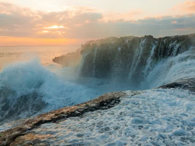 Devil's Tears auf Bali aus der Vogelperspektive