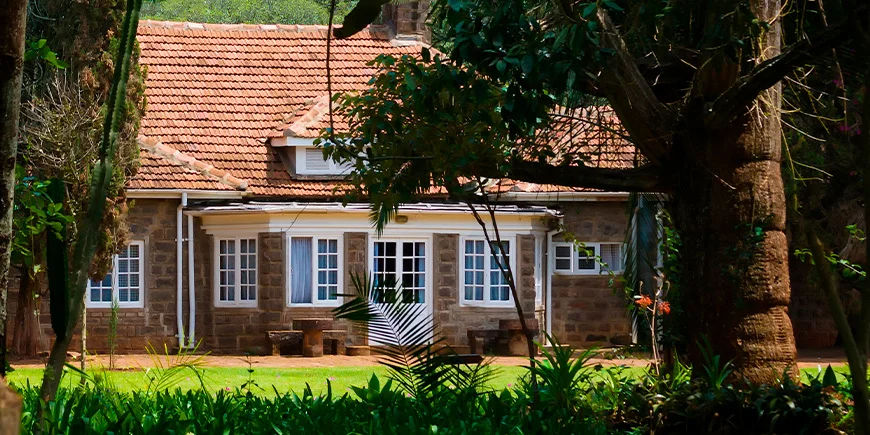 Blick auf das Karen-Blixen-Museum in Nairobi